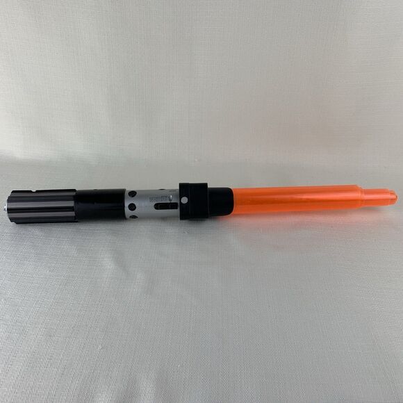 Vintage 1996 LucasFilm Orange Lightsaber with Lights & Sound‎ Star Wars Toy - Picture 5 of 10